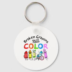 Broken Crayons Can Still Colour Kids Mental Health Key Ring