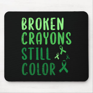 Broken Crayons Colour Mental Health Awareness Mouse Pad