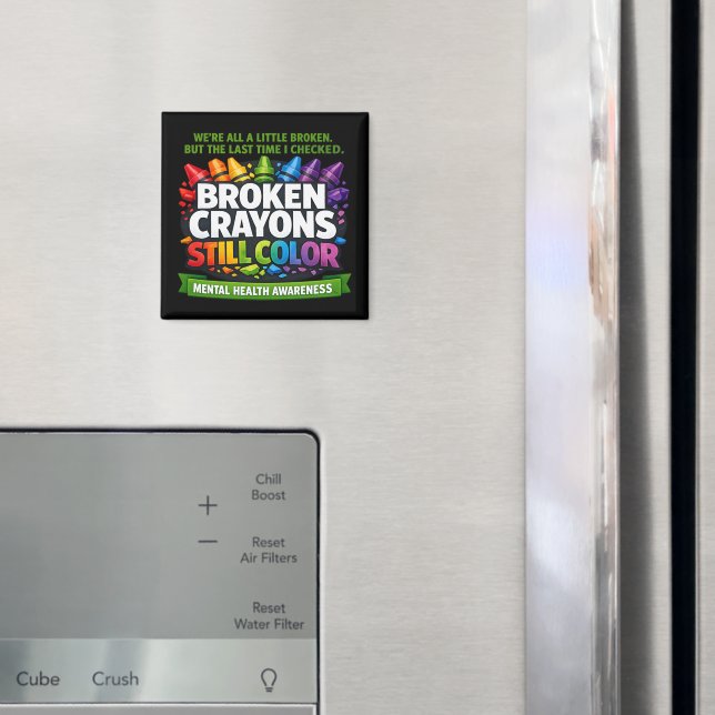 Broken Crayons Magnet (In Situ (Fridge))