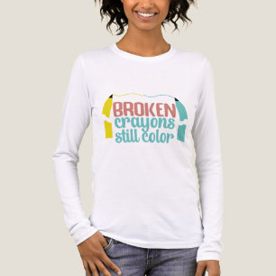 Broken Crayons Still Color Mental Health Awareness Tri-Blend Shirt