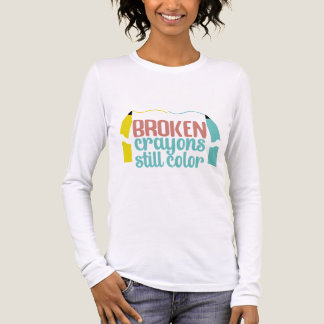 Broken Crayons Still Color Mental Health Awareness Tri-Blend Shirt