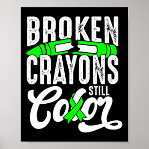 Broken Crayons Still Colour Mental Health Awarenes Poster