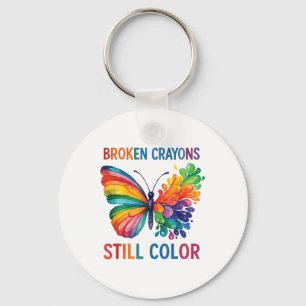 Broken Crayons Still Colour Mental Health S Awaren Key Ring