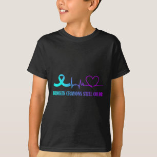 Broken Crayons Still Colour Suicide Prevention Awa T-Shirt
