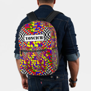 Broken Cube by Kenneth Yoncich Printed Backpack