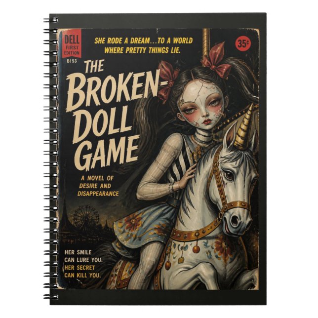 Broken Doll Game Fantasy Horror Book Cover (Front)