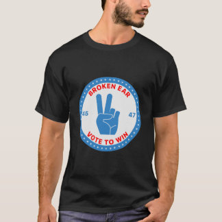 « Broken Ear, Vote To Win", Republican T-Shirt