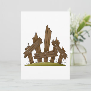 Broken Fence Invitations