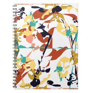 Broken Flowers Abstract Notebook