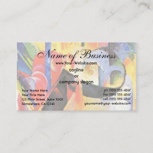 Broken Forms by Franz Marc aka Zerbrochene Formen Business Card
