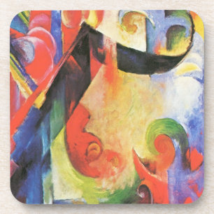 Broken Forms by Franz Marc, Vintage Abstract Art Coaster