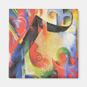 Broken Forms by Franz Marc, Vintage Abstract Art Magnet