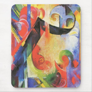 Broken Forms by Franz Marc, Vintage Abstract Art Mouse Pad