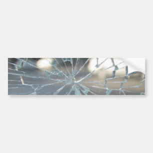 Broken Glass Bumper Sticker