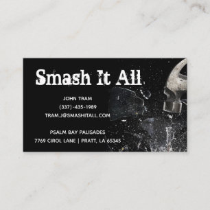 Broken Glass Business Card Design