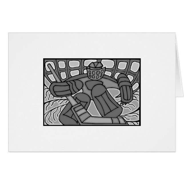 Broken Glass Hockey Goalie (Front Horizontal)