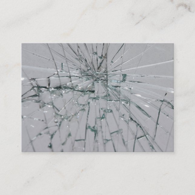 Broken Glass-Look Business Card (Front)