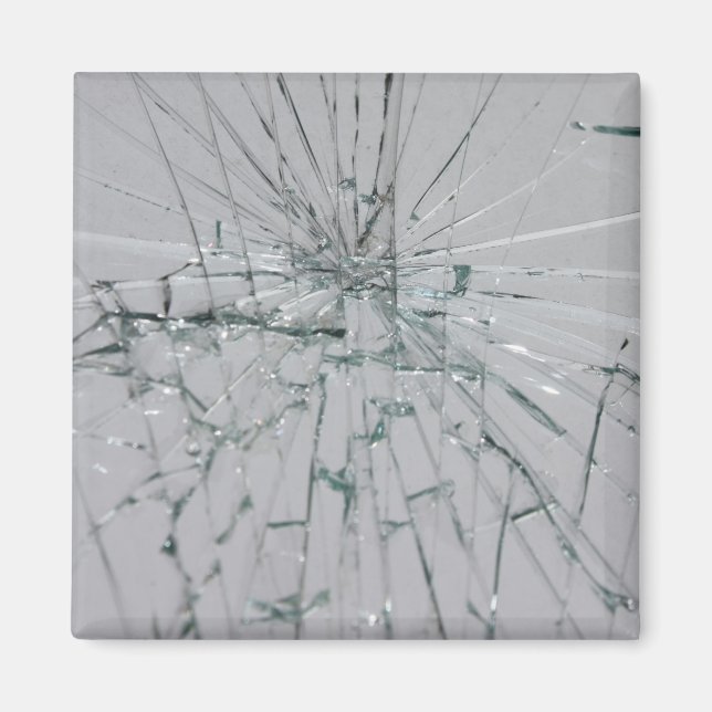 Broken Glass-Look Magnet (Front)