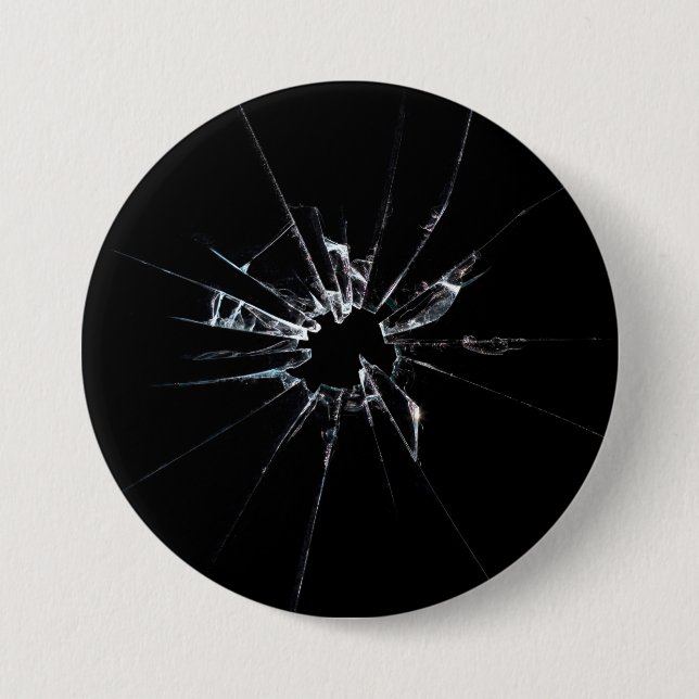 Broken Glass No 1 7.5 Cm Round Badge (Front)