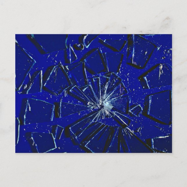 Broken glass postcard (Front)