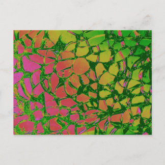 Broken Glass Rainbow Postcard