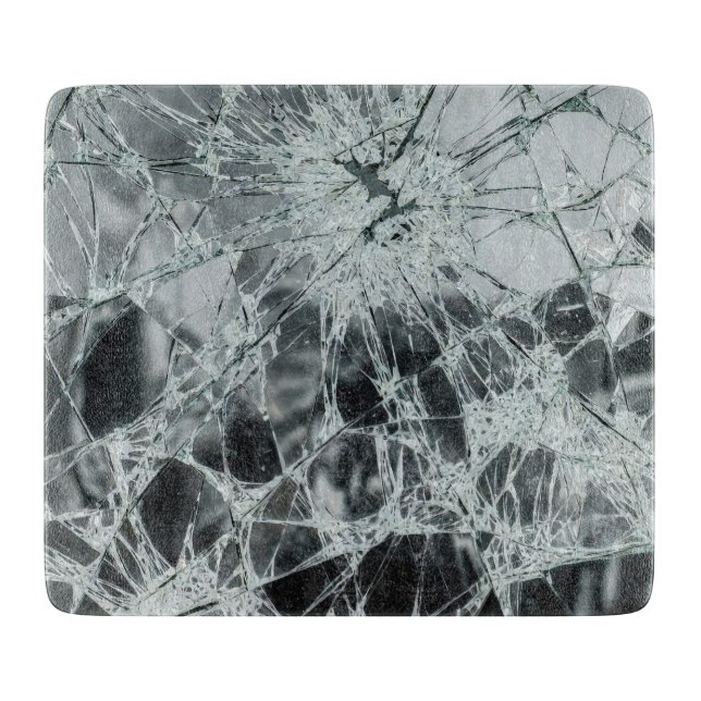 Broken Glass Surface (Style 6) Oil Painting Cutting Board (Front)