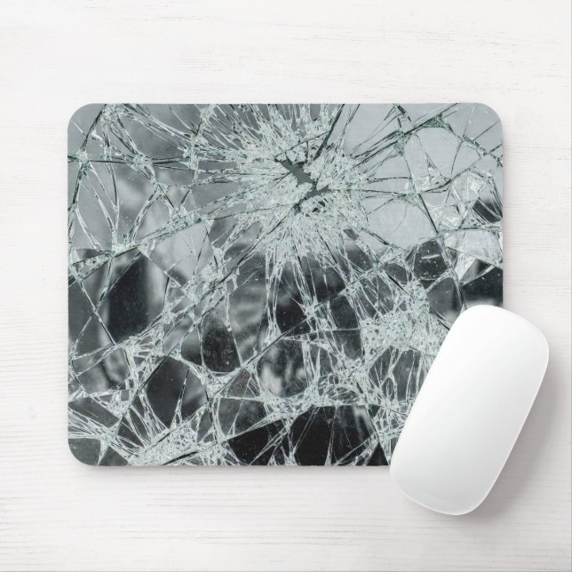 Broken Glass Surface (Style 6) Oil Painting Mouse Pad (With Mouse)