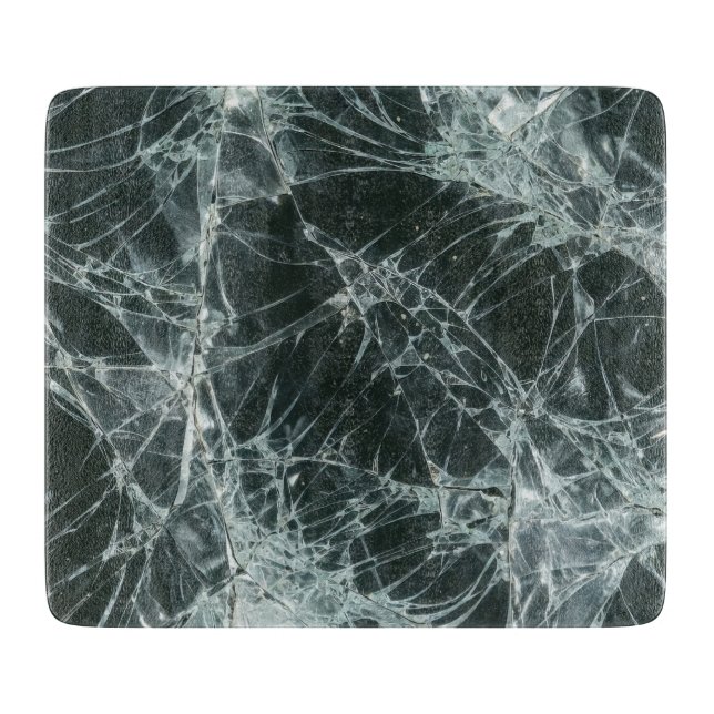 Broken Glass Surface (Style 7) Oil Painting Cutting Board (Front)