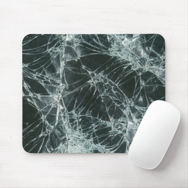 Broken Glass Surface (Style 7) Oil Painting Mouse Pad (With Mouse)