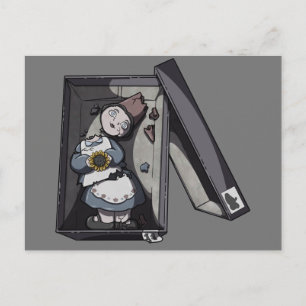 Broken Gnome Holiday Postcard