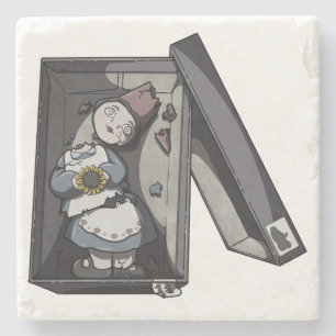 Broken Gnome Stone Coaster