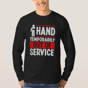 Broken Hand Humour Broken Hand Survivor Warrior T-Shirt