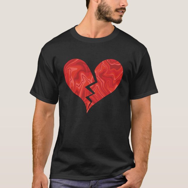 Broken heart abstract T-Shirt (Front)