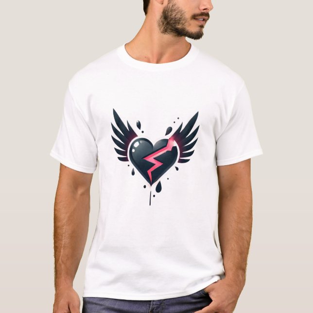 broken heart angel T-Shirt (Front)