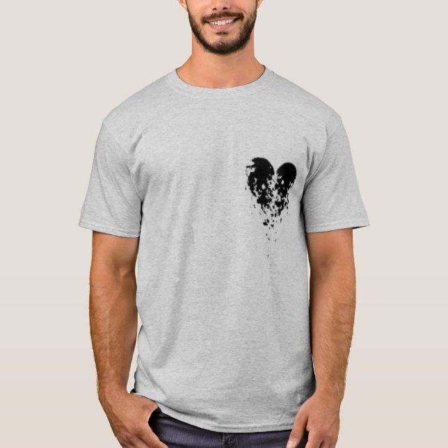 Broken Heart - Angel Wings T-Shirt (Front)