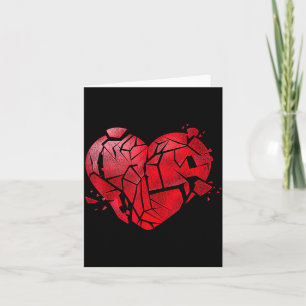 Broken Heart Anti Valentines Day Card