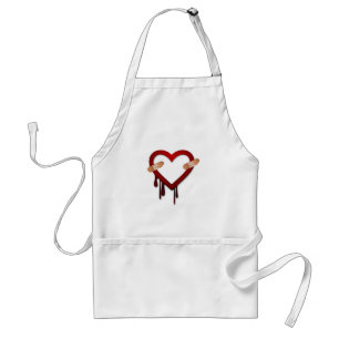 broken heart anti valentines day standard apron