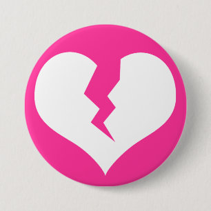 Broken Heart Button / Pin