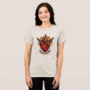 Broken Heart Daggers T-Shirt Tri-Blend Shirt