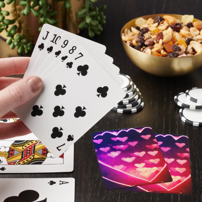 Broken Heart Digital Design Playing Cards (In Situ)
