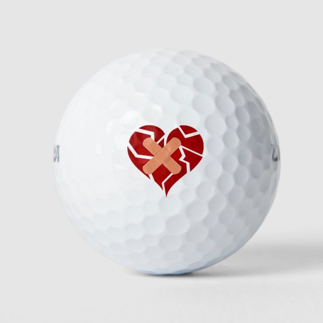 Broken Heart Golf Balls (Front)