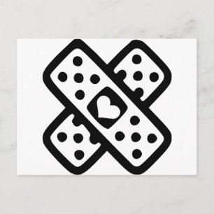 Broken heart - Love Postcard