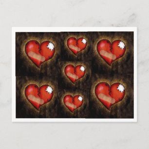Broken Heart/Mending Heart-postcard Postcard