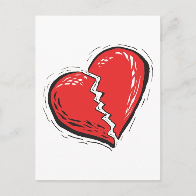 Broken Heart Postcard (Front)