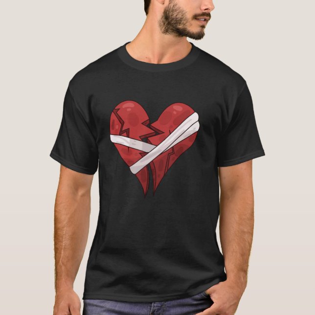 Broken Heart Tee Single Awareness Heart-broken (Front)