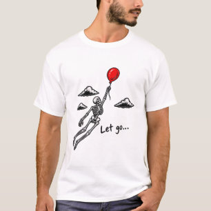 Broken Hearted Skeleton Halloween T-Shirt
