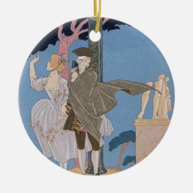 Broken Hearts, Broken Statues, illustration for 'F Ceramic Tree Decoration (Front)