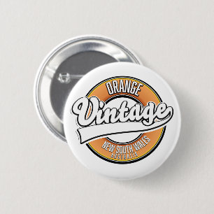 Broken Hill australia vintage style logo. Button