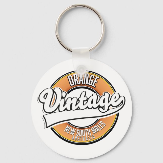 Broken Hill australia vintage style logo. Keychain (Front)