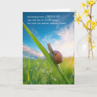 Broken Hip Get Well Snail Pace Greener Pastures